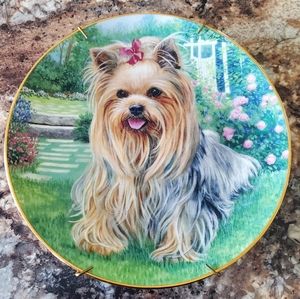 Yorkie Pals plate